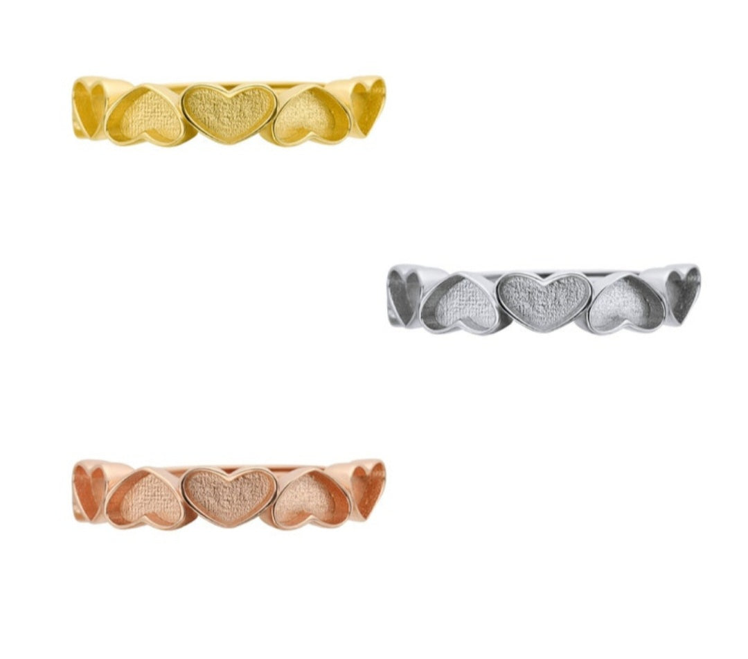 Stackable heart ring