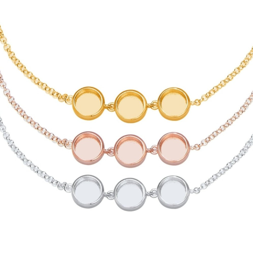 3 stone bracelet
