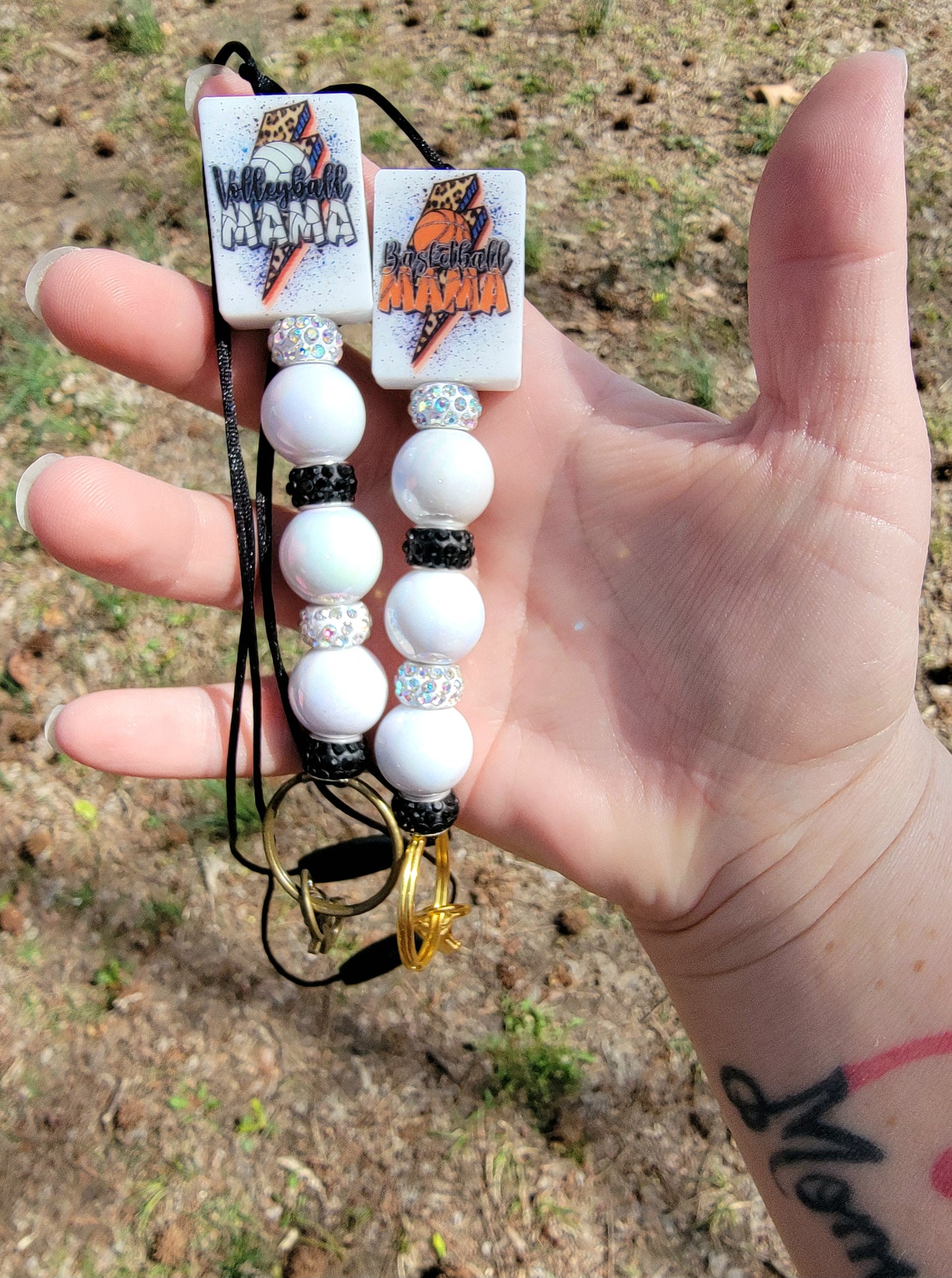 Badge/ key holder lanyards ( softball, t-ball, volleyball, soccer, basketball, football mama)