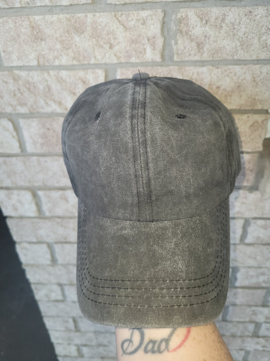Vintage washed baseball caps