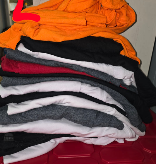 Large T-shirt blank bundle