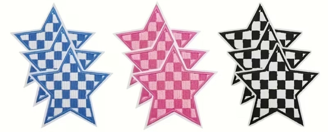 3" in Checkered stars