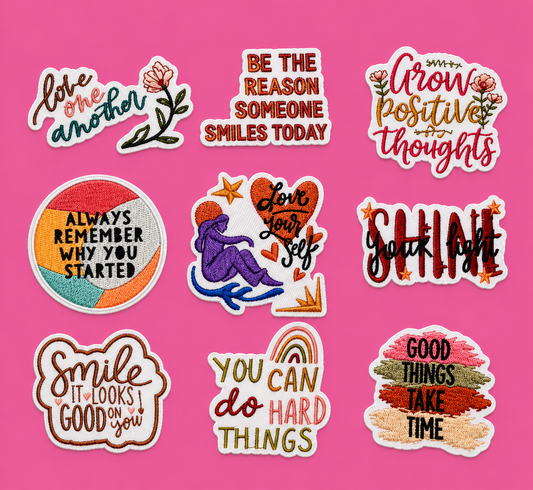 2.5 "Motivational" hat patch bundle