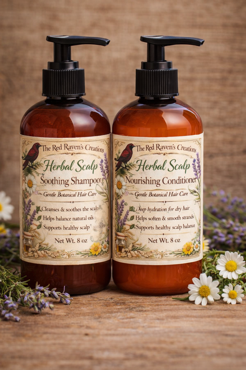 Soothing Herbal Shampoo & Conditioner