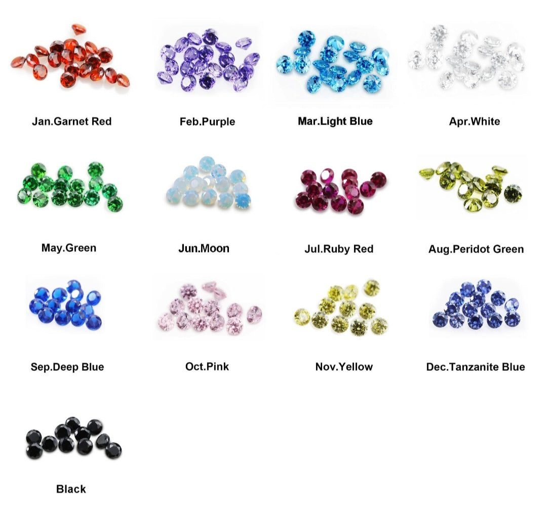 7x10mm Coffin birthstone ring