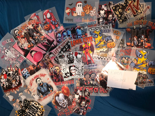 (45) piece Full sized spooky/ fall T- shirt prints
